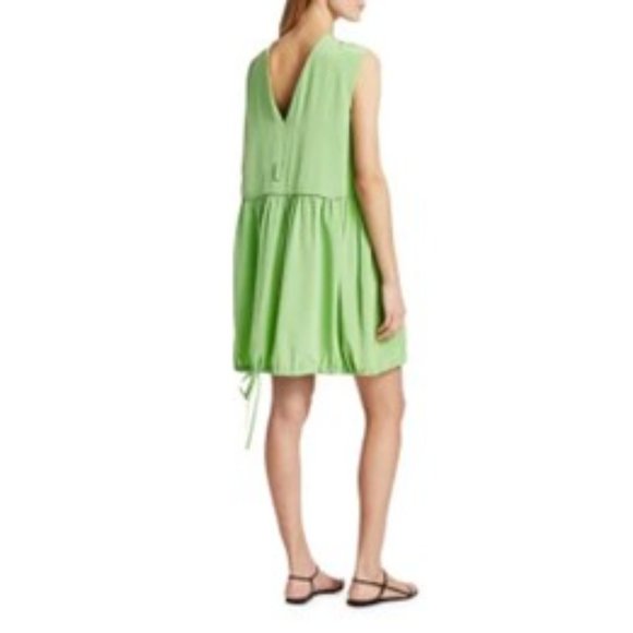 TiBi Eco Silk Cape Dress with drawstring hem - Picture 5 of 6